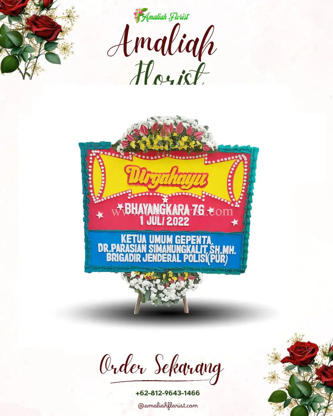 Papan Bunga HUT Ulang Tahun Kajartengguli